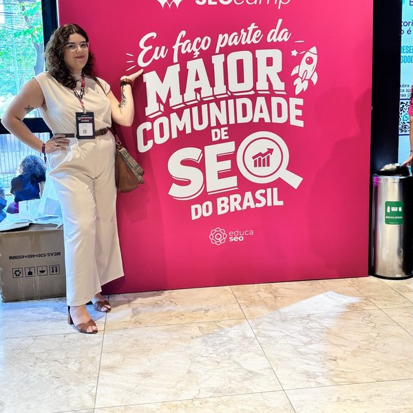 Aline Julio no SEOCamp, maior comunidade de SEO do Brasil